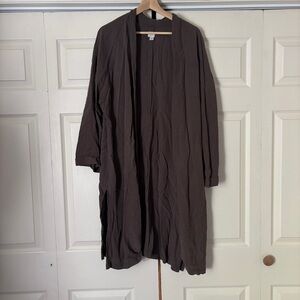 A New Day duster cardigan brown